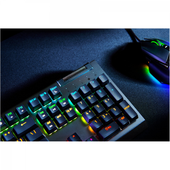 Razer | Mechanical Gaming Keyboard | BlackWidow V4 X | Mechanical Gaming Keyboard | Wired | US | Black | Yellow Mechanical Switches (Linear)