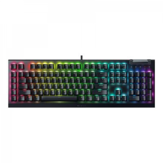 Razer | Mechanical Gaming Keyboard | BlackWidow V4 X | Mechanical Gaming Keyboard | Wired | US | Black | Yellow Mechanical Switches (Linear)