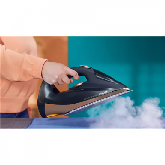 Philips | DST7510/80 | Steam Iron | 3200 W | Water tank capacity 300 ml | Continuous steam 55 g/min | Steam boost performance 260 g/min | Blue/Gold