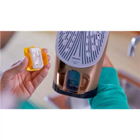 Philips | DST7510/80 | Steam Iron | 3200 W | Water tank capacity 300 ml | Continuous steam 55 g/min | Steam boost performance 260 g/min | Blue/Gold