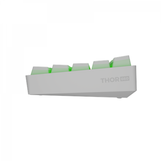 Genesis | THOR 660 RGB | Mechanical Gaming Keyboard | Wireless | RGB LED light | US | Bluetooth | USB Type-C | 588 g | Gateron Brown