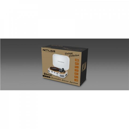Muse | Turntable Stereo System | MT-201WW | Turntable Stereo System | USB port | AUX in