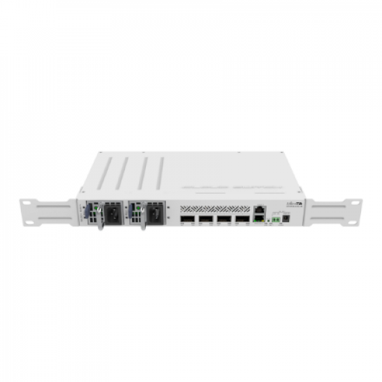 Cloud Router Switch | CRS504-4XQ-IN | No Wi-Fi | 10/100 Mbit/s | Ethernet LAN (RJ-45) ports 1 | Mesh Support No | MU-MiMO No | No mobile broadband