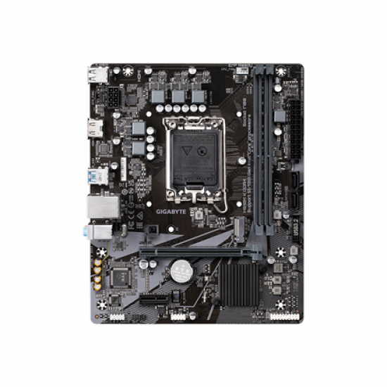 Gigabyte | H610M K DDR4 1.0 M/B | Processor family Intel | Processor socket  LGA1700 | DDR4 DIMM | Memory slots 2 | Supported hard disk drive interfaces 	SATA, M.2 | Number of SATA connectors 2 | Chipset Intel H610 Express | Micro ATX