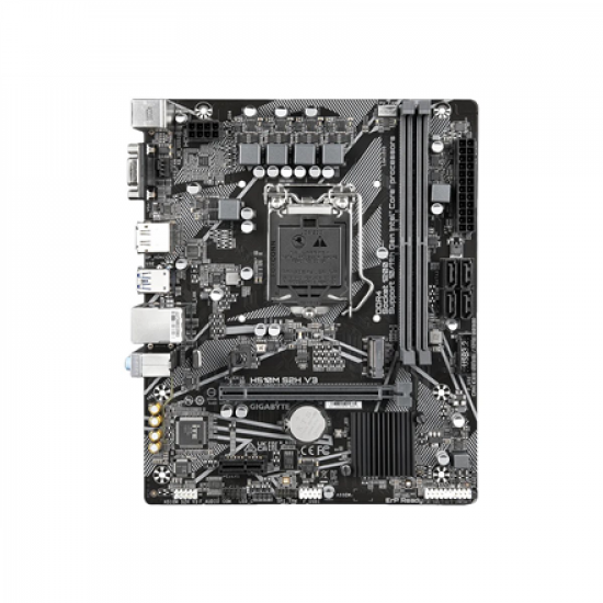 Gigabyte | H510M S2H V3 1.0 M/B | Processor family Intel | Processor socket  LGA1200 | DDR4 DIMM | Memory slots 2 | Supported hard disk drive interfaces 	SATA, M.2 | Number of SATA connectors 4 | Chipset Intel H470 Express | Micro ATX