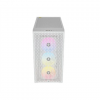 Corsair | RGB Tempered Glass PC Case | 3000D | Side window | White | Mid-Tower | Power supply included No