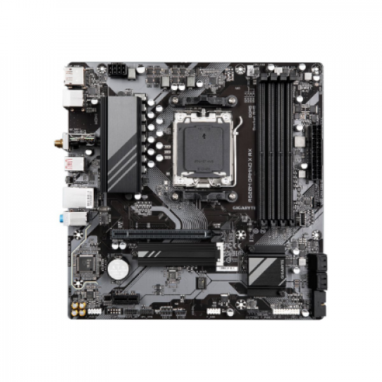 Gigabyte | A620M GAMING X AX 1.0 M/B | Processor family AMD | Processor socket AM5 | DDR5 DIMM | Memory slots 4 | Supported hard disk drive interfaces SATA, M.2 | Number of SATA connectors 4 | Chipset AMD A620 | Micro ATX