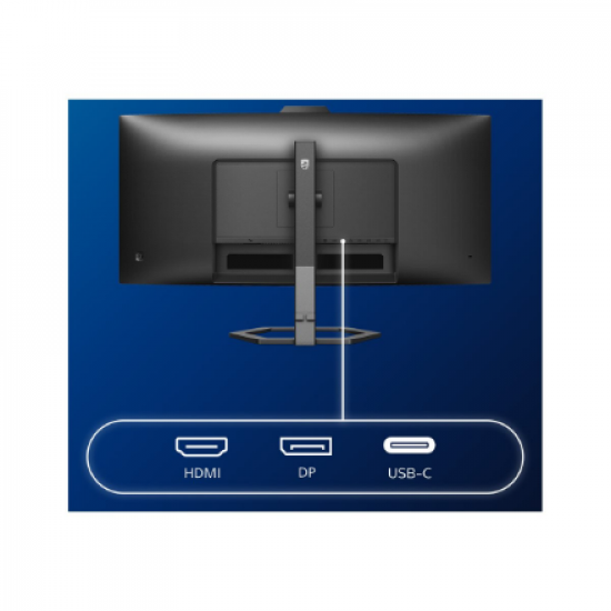 Philips | Monitor with Windows Hello Webcam | 34E1C5600HE/00 | 34 