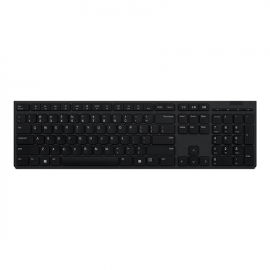 Lenovo | Professional Wireless Rechargeable Keyboard | Keyboard | Wireless | Lithuanian | Grey | Scissors switch keys