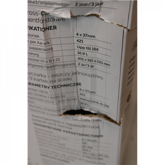 SALE OUT. Powershred | LX50 | Black | 17 L | Credit cards shredding | DAMAGED PACKAGING | Paper handling standard/output 9 sheets per pass | Cross-Cut Shredder | Warranty 24 month(s)