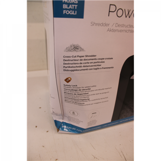 SALE OUT. Powershred | LX50 | Black | 17 L | Credit cards shredding | DAMAGED PACKAGING | Paper handling standard/output 9 sheets per pass | Cross-Cut Shredder | Warranty 24 month(s)