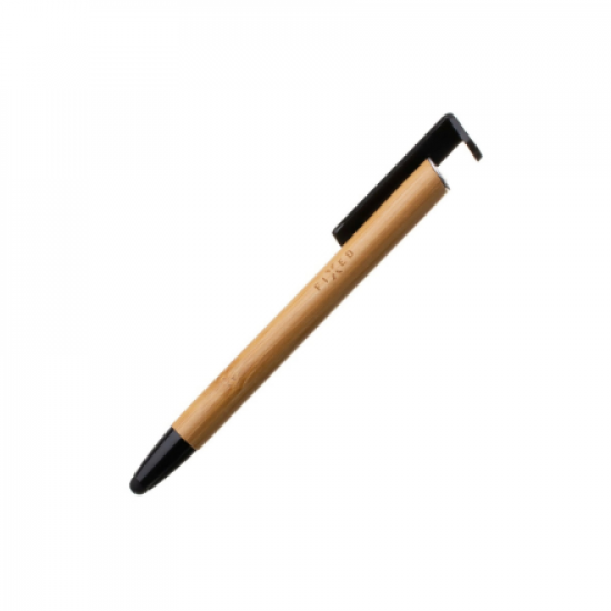 Fixed | Pen With Stylus and Stand | 3 in 1 | Pencil | Stylus for capacitive displays; Stand for phones and tablets | Bamboo
