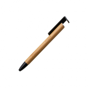 Fixed | Pen With Stylus and Stand | 3 in 1 | Pencil | Stylus for capacitive displays; Stand for phones and tablets | Bamboo
