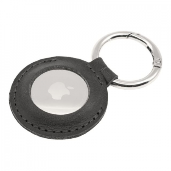 Fixed | Case for AirTag | Genuine cowhide | Black