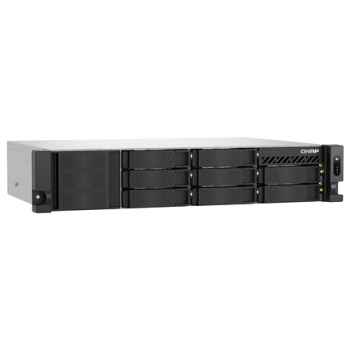 QNAP | 8-Bay Short-Depth Rackmount NAS | TS-855eU-8G | Intel Atom | C5125 8-core | Processor frequency 2.8 GHz | 8 GB