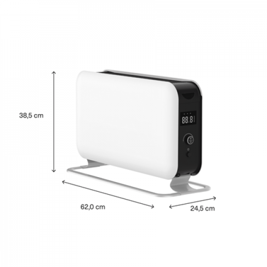 Mill | Portable Heater | CO1500MAXWIFI3 | Convection Heater | 1500 W | Suitable for rooms up to 14-18 m² | White | IPX4