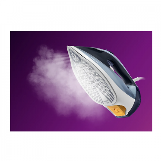 Philips Steam Iron | DST7020/20 | Steam Iron | 2800 W | Water tank capacity 300 ml | Continuous steam 50 g/min | Steam boost performance 250 g/min | Blue