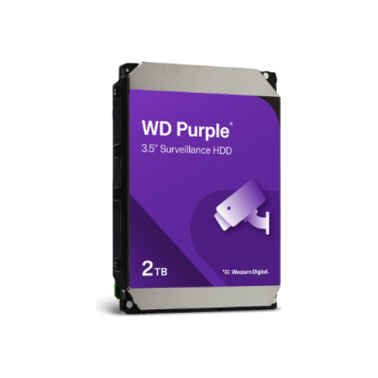Western Digital | Hard Drive | Purple WD23PURZ | N/A RPM | 2000 GB