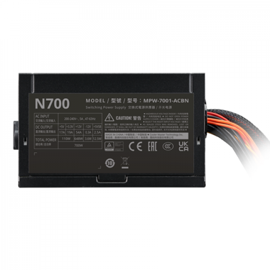 Cooler Master | Elite NEX N700 A/EU Cable | MPW-7001-ACBN-BEU | 700 W