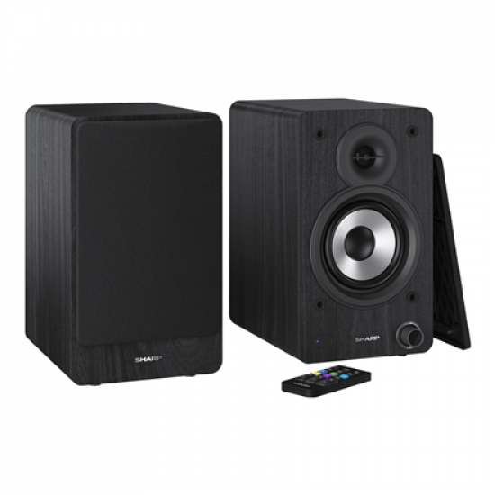 Sharp CP-SS30 Bookshelf Speakers, Black | Sharp | Speakers | CP-SS30(BK) Bookshelf | 60 W | Bluetooth | Black | Wireless connection