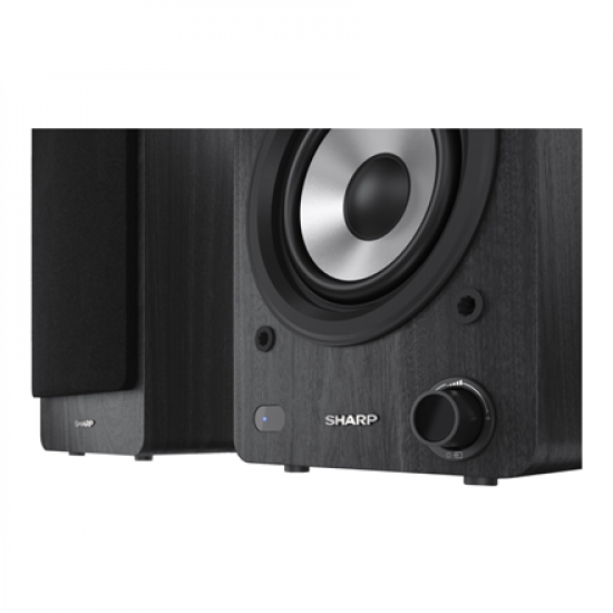 Sharp CP-SS30 Bookshelf Speakers, Black | Sharp | Speakers | CP-SS30(BK) Bookshelf | 60 W | Bluetooth | Black | Wireless connection