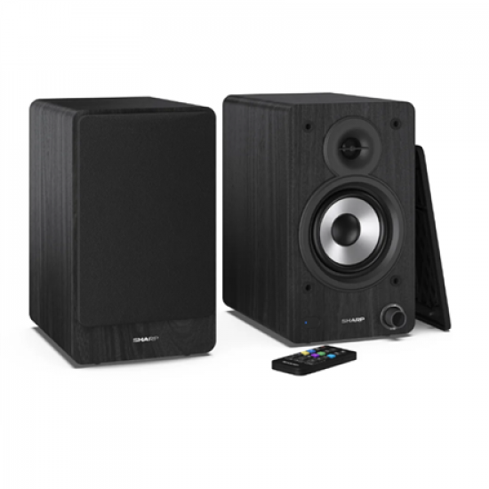 Sharp CP-SS30 Bookshelf Speakers, Black | Sharp | Speakers | CP-SS30(BK) Bookshelf | 60 W | Bluetooth | Black | Wireless connection