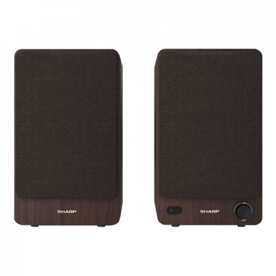 Sharp CP-SS30 Bookshelf Speakers, Brown | Sharp | Speakers | CP-SS30(BR) Bookshelf | 60 W | Bluetooth | Brown | Wireless connection