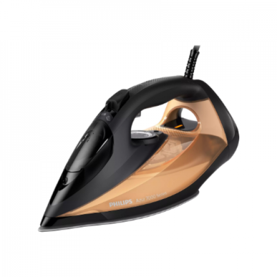 Philips DST7040/80 7000 series | Steam Iron | 2800 W | Water tank capacity 300 ml | Continuous steam 50 g/min | Steam boost performance 250 g/min | Black/Gold