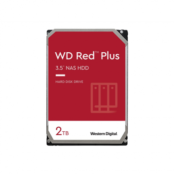 Western Digital | Red Plus NAS Hard Drive | WD20EFPX | 5400 RPM | 2000 GB | 64 MB