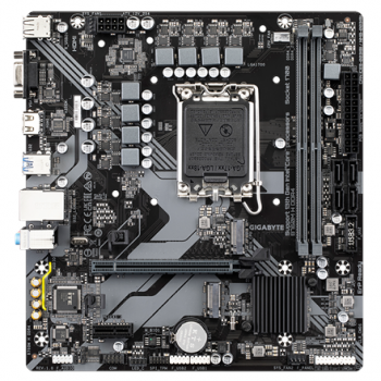 Gigabyte | B760M H DDR4 1.0 M/B | Processor family Intel | Processor socket LGA1700 | DDR4 DIMM | Memory slots 2 | Supported hard disk drive interfaces SATA, M.2 | Number of SATA connectors 4 | Chipset Intel B760 Express | Micro ATX