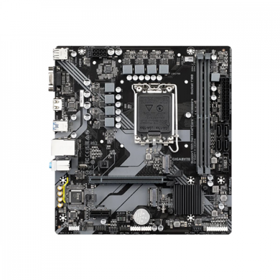 Gigabyte | B760M H DDR4 1.0 M/B | Processor family Intel | Processor socket LGA1700 | DDR4 DIMM | Memory slots 2 | Supported hard disk drive interfaces SATA, M.2 | Number of SATA connectors 4 | Chipset Intel B760 Express | Micro ATX