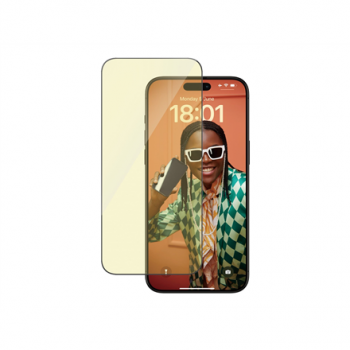 PanzerGlass | Screen protector | Apple | iPhone 15 Pro Max | Glass | Clear | Ultra-Wide Fit; Easy installation; Fingerprint resistant; Anti-blue light; Anti-reflective; Anti-yellowing | Eyecare