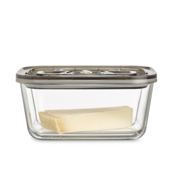 Caso | Glass Vacuum Container with Plastic Lid | VacuBoxx Eco L | Transparent