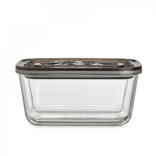 Caso | Glass Vacuum Container with Plastic Lid | VacuBoxx Eco L | Transparent
