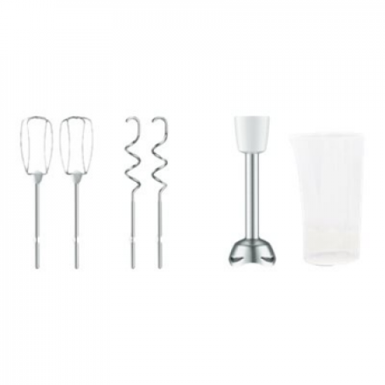 TEFAL | Hand Mixer | PrepMix+ HT462138 | Hand Mixer | 500 W | Number of speeds 5 | Turbo mode | White