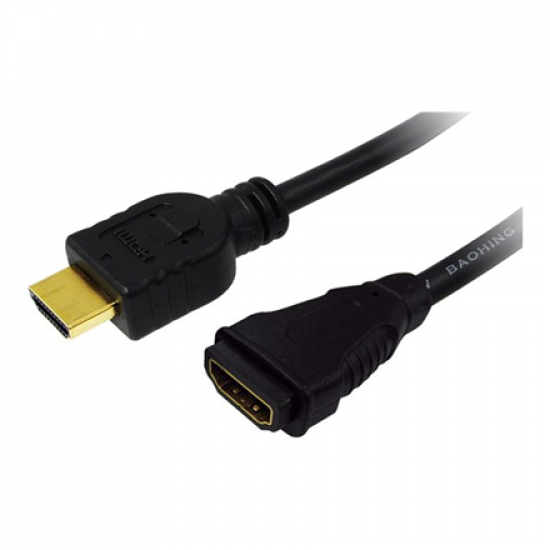 Logilink | HDMI Cable Type A Male - HDMI Type A Female | CH0056 | HDMI Type A Female | HDMI Type A Male | HDMI to HDMI | 2 m