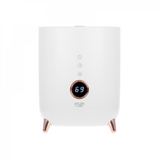 Adler | AD 7972 | Humidifier | 23 W | Water tank capacity 4 L | Suitable for rooms up to 35 m² | Ultrasonic | Humidification capacity 150-300 ml/hr | White