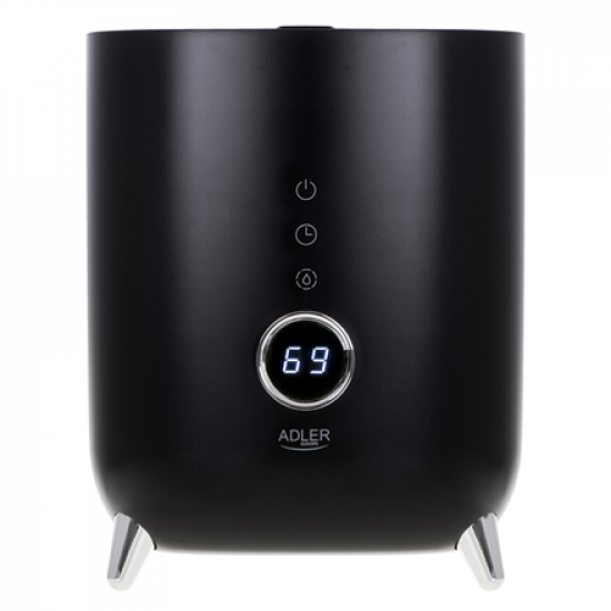 Adler | AD 7972 | Humidifier | 23 W | Water tank capacity 4 L | Suitable for rooms up to 35 m² | Ultrasonic | Humidification capacity 150-300 ml/hr | Black