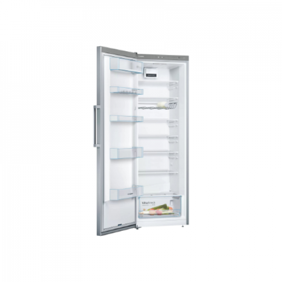 Bosch | Refrigerator | KSV33VLEP | Energy efficiency class E | Free standing | Larder | Height 176 cm | 39 dB | Stainless Steel