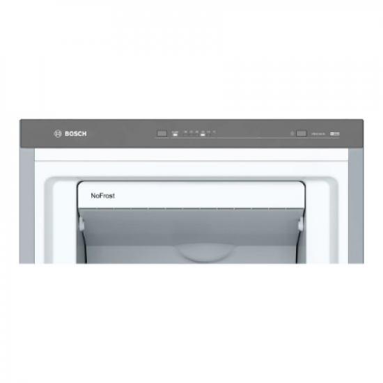 Bosch | Freezer | GSN33VLEP | Energy efficiency class E | Upright | Free standing | Height 176 cm | Total net capacity 225 L | No Frost system | Stainless Steel