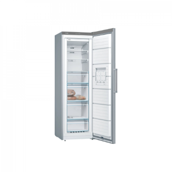 Bosch | Freezer | GSN36VLEP | Energy efficiency class E | Upright | Free standing | Height 186 cm | Total net capacity 242 L | No Frost system | Stainless Steel