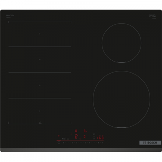 Bosch | Hob | PIX631HC1E Series 6 | Induction | Number of burners/cooking zones 4 | DirectSelect | Timer | Black