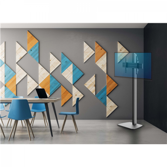 EDBAK | Floor stand | STDV100 | Height adjustment, Tilt | Black