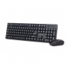 Gembird | Wireless Desktop Set | KBS-W-01_LT | Keyboard and Mouse Set | Wireless | Mouse included | US/LT | Black | Numeric keypad