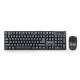 Gembird | Wireless Desktop Set | KBS-W-01_LT | Keyboard and Mouse Set | Wireless | Mouse included | US/LT | Black | Numeric keypad