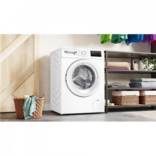 Bosch | Washing Machine | WAN2401LSN | Energy efficiency class A | Front loading | Washing capacity 8 kg | 1200 RPM | Depth 59 cm | Width 59.8 cm | Display | LED | Steam function | White