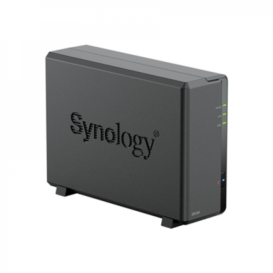 Synology | Tower NAS | DS124 | up to 1 HDD/SSD | Realtek | RTD1619B | Processor frequency 1.7 GHz | 1 GB | DDR4