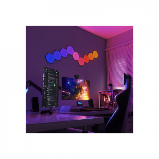 Nanoleaf | Shapes Black Hexagons Starter Kit (9 panels) | 42 W | WiFi