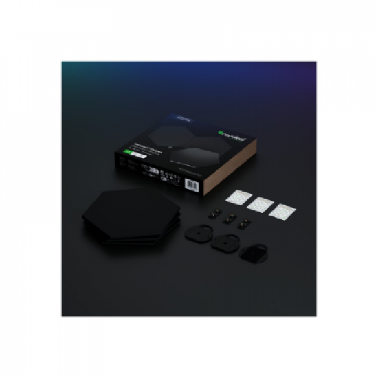 Nanoleaf | Shapes Black Hexagon Expansion pack (3 panels) | 42 W | WiFi