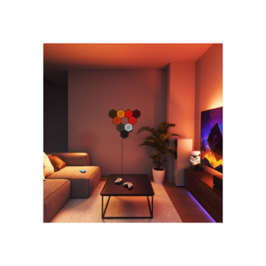 Nanoleaf | Shapes Black Hexagon Expansion pack (3 panels) | 42 W | WiFi